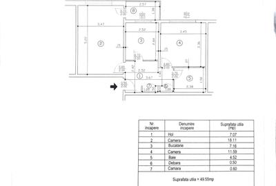 Apartament cu 2 camere decomandat în Cantacuzino - 4