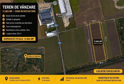 Teren Construcții intravilan de 12865 mp, în 1 Decembrie - 1