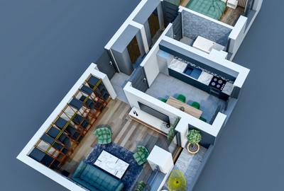 Apartament cu 2 camere decomandat în Vișani - 2