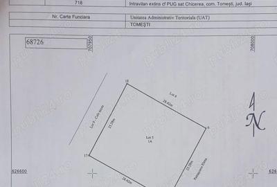 Teren de 718 mp, în Tomești - 2