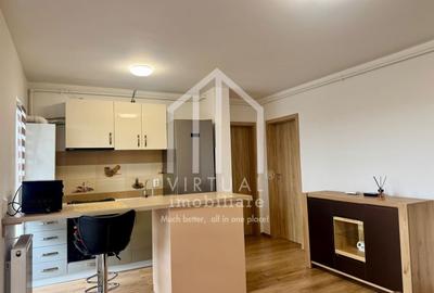 Apartament cu 3 camere semidecomandat, mobilat în Exterior Vest