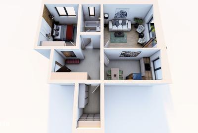 Apartament cu 2 camere decomandat în Sânpetru - 8