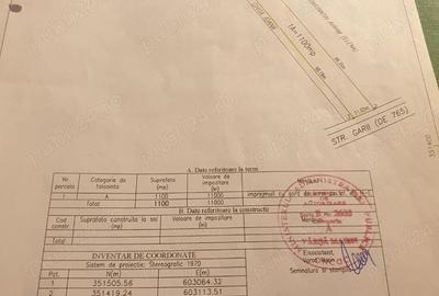 Teren de 1100 mp, în Grădiștea
