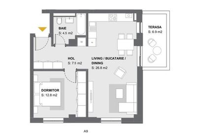 Apartament cu 2 camere nedecomandat în Aradului - 3