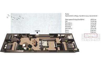 Tautii Magheraus (central) - BLOC NOU - ap. 3 camere, balcon - 9