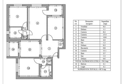 Apartament 4 camere | Berceni | Aparatorii Patriei | Metrou 9' - 15