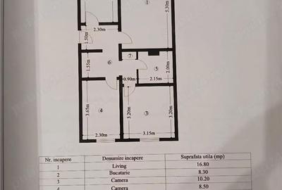 Apartament cu 3 camere decomandat în Scriitorilor - 1