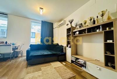 Apartament cu 2 camere semidecomandat, mobilat în Băneasa