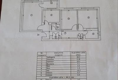 Apartament cu 3 camere decomandat în Central - 4