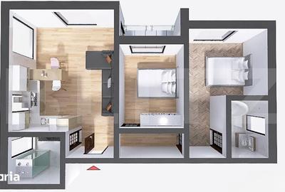 Apartament cu 3 camere decomandat în Central - 1