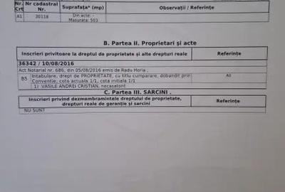 Teren de 503 mp, în Central - 2