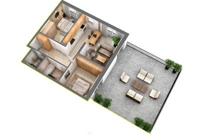 Penthouse cu 3 cam 130mp, Str D-na Stanca Selimbar -Orhideea - 8