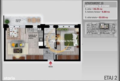 Apartament cu 2 camere decomandat în Titan - 5