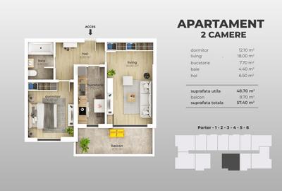 Promotie! Apartament 2 camere Decomandat | Metrou Aparatorii Patriei - 5