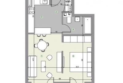 Apartament cu 2 camere semidecomandat, mobilat în Dămăroaia - 8