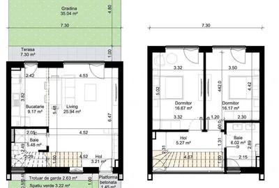 Casă cu 3 camere cu Teren 97 Mp în Est - 10