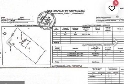 Teren de 2600 mp, în Găneasa