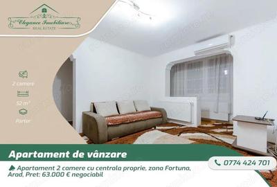 Apartament 2 camere cu centrala proprie, zona Fortuna, Arad - 1