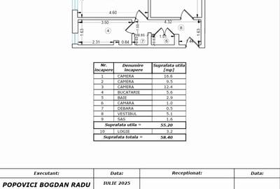 Apartament 2 camere zona Sebastian, centrală proprie, bloc reabilitat - 9