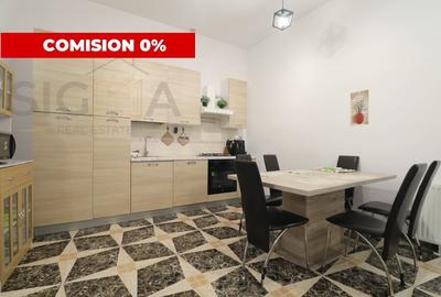 Apartament cu 3 camere semidecomandat, mobilat în Ultracentral