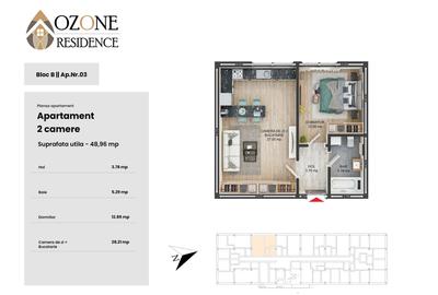 Apartament cu 2 camere decomandat în Central - 7
