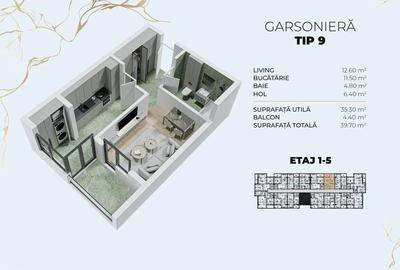 Garsonieră decomandată în Central - 6