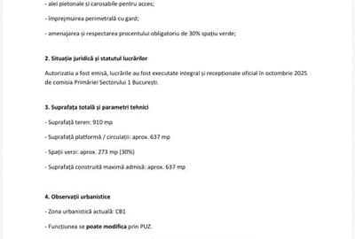 Teren stradal Gh. Ionescu Sisesti, sector 1, Bucuresti - 5