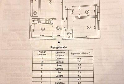 Apartament cu 3 camere în Podu Roș - 1