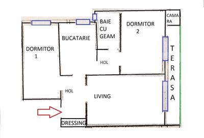Apartament cu 3 camere, 65 mp, zona Iulius Mall - 8