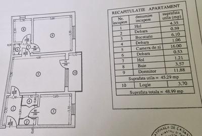 Apartament cu 2 camere semidecomandat în Ana Ipătescu - 1