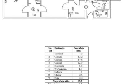 Apartament 3 camere de vanzare - 1