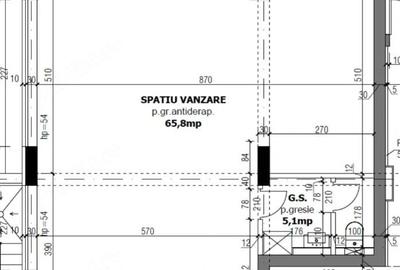 Spațiu comercial, de 65 mp, în Tractorul - 5