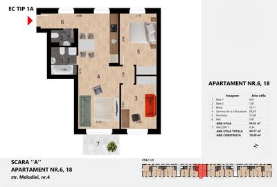 Apartament 3 camere 60 mp, Zorilor, langa liceul Waldorf, Bloc Nou, 0% Comision! - 1
