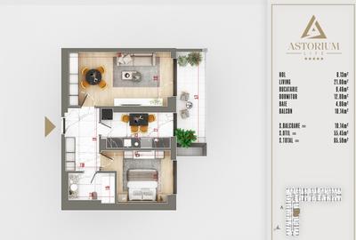 Apartament cu 2 camere decomandat în Theodor Pallady - 9