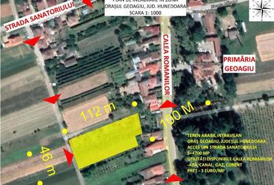 Teren de 4700 mp, în Central