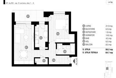 Apartament cu 2 camere în Aviației - 8