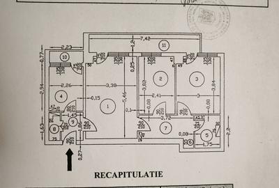 Apartament cu 3 camere semidecomandat, mobilat în Veteranilor - 8