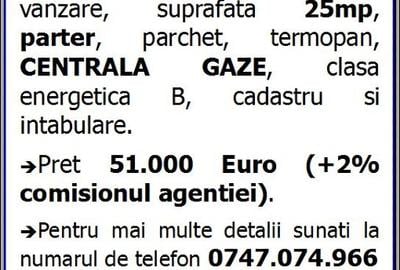 Tomis Nord, garsoniera de vanzare, parter, vanzari Constanta - 9