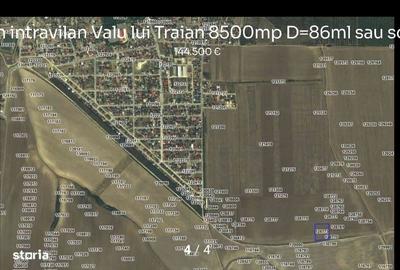Teren intravilan – 8.500 m² – Valu lui Traian (str. București, partea stângă) - 3