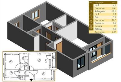 Apartament cu 3 camere decomandat în Ultracentral - 2