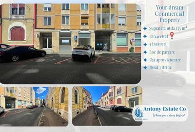 Spațiu comercial, de 133 mp, în Central