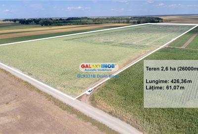 Teren agricol extravilan 2.6 ha - 26.000 mp - Valcelele, Buzau
