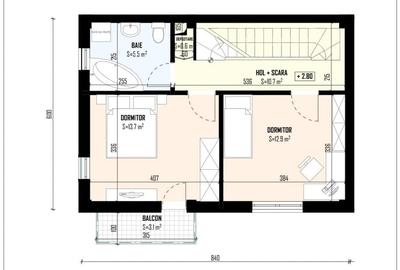 Duplex cu 4 camere cu Canalizare în Central - 3