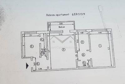 Apartament cu 2 camere semidecomandat în Podu Roș