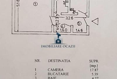 Garsonieră decomandată în Brâncoveanu