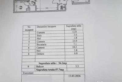 Apartament cu 3 camere semidecomandat în Tomis III - 1