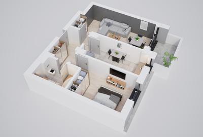 Apartament 2 camere, bloc nou, construcție solidă, parcari subterane și boxe - 13