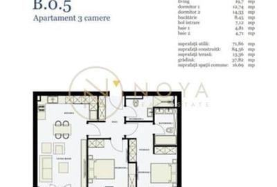 Apartament de 3 camere in Pipera Triana parcare - 14