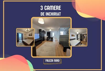 Apartament cu 3 camere decomandat, mobilat în Faleza Nord - 1