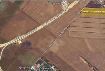 Teren intravilan, 10.000 mp, la 400 m de autostrada A0 - 1